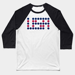 USA themed fabric pattern graphic design by ironpalette Baseball T-Shirt